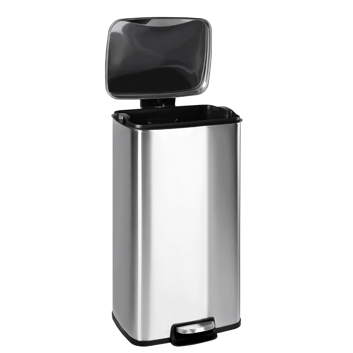 T-lovendo - Cubo de Basura para Cocina 30L | Pedal de Acero Inoxidable | Cierre Suave | Cubo Interior