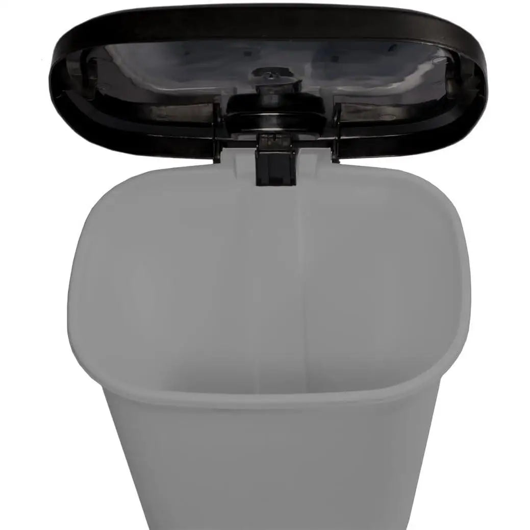 C.A - Cubo de Basura de Plástico con Apertura a Pedal - Libre de BPA - 50 Litros - 63.5cm x 41cm x 36cm