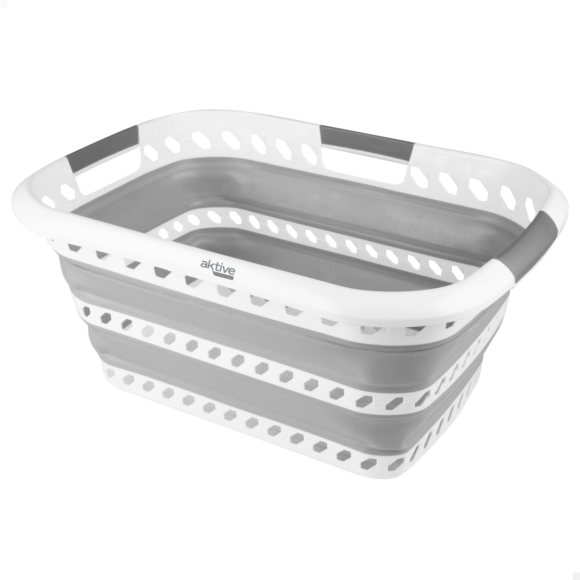AKTIVE Cesta plegable 40 litros, 61x43x28 cm, Plegado compacto, Sin BPA, Caja de almacenamiento portátil, Cesto ropa sucia plegable, cesta plegable camping, Cestas plegables, Cesto lavandería plegable
