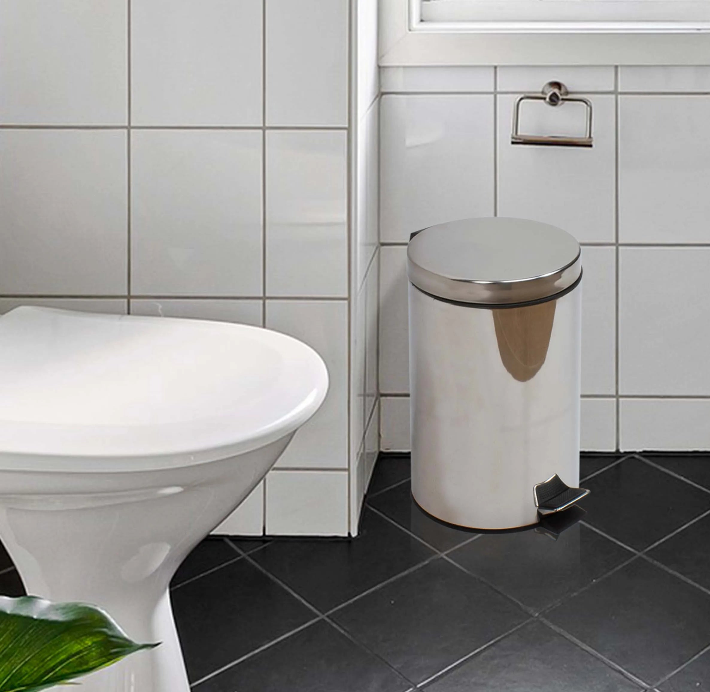 The Secret Home - Papelera Pedal Acero Inoxidable - Varios Tamaños - Para salón u Oficina | Papelera DE BAÑO
