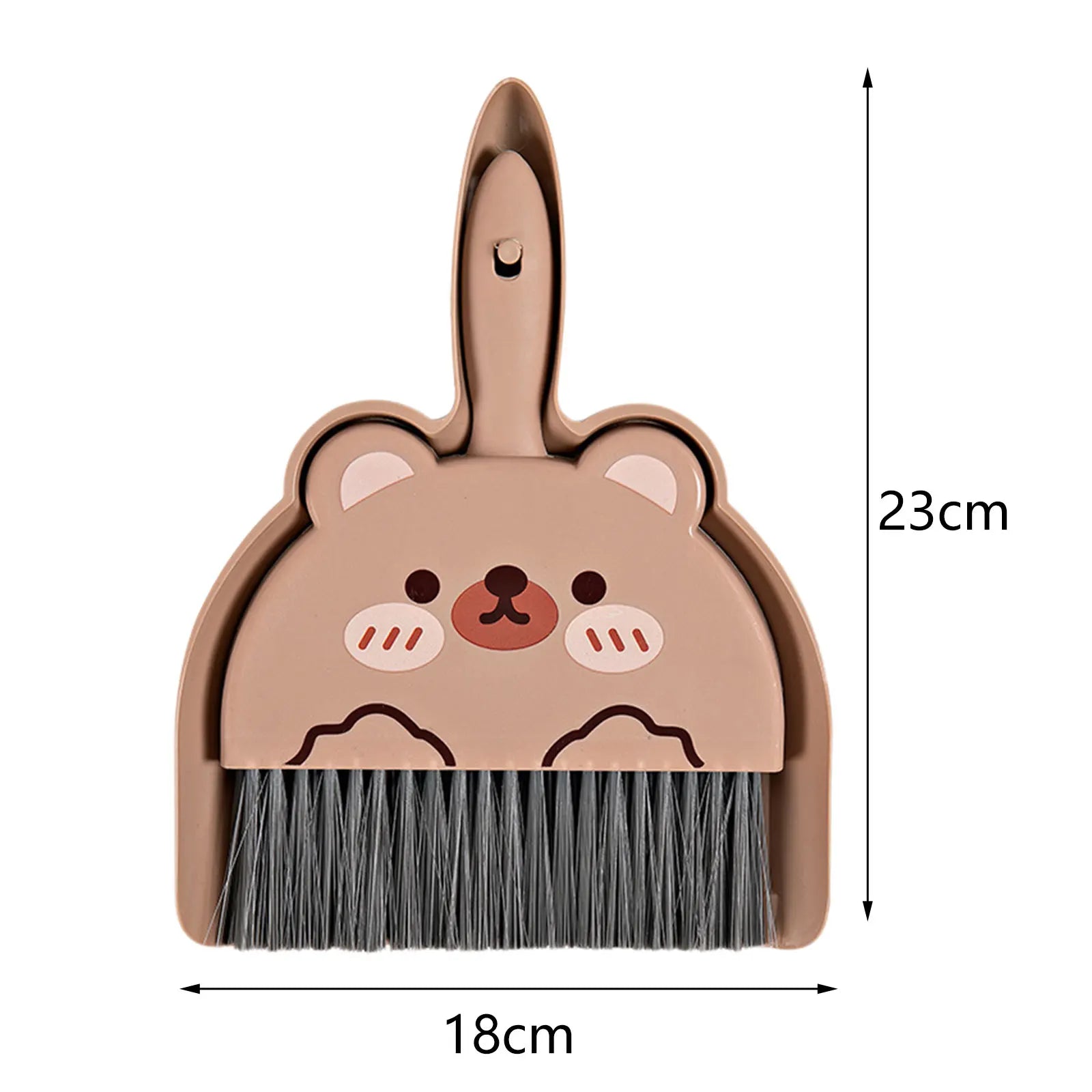 Mini recogedor y escoba de escritorio, cepillo de limpieza de rana para mesa de sala de estar, teclado, juego de limpieza de cepillo de pala de plástico para coche