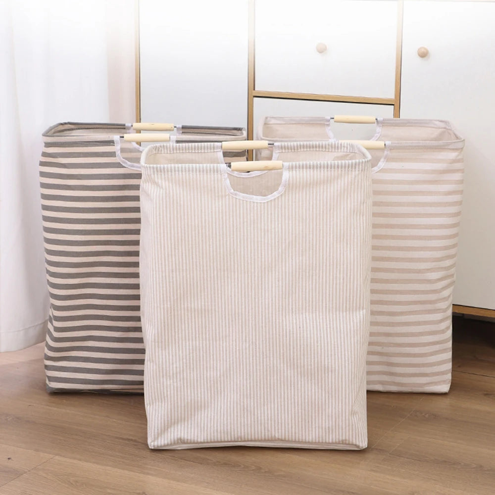 1 cesta de almacenamiento de baño impermeable de tela portátil y plegable para ropa sucia
