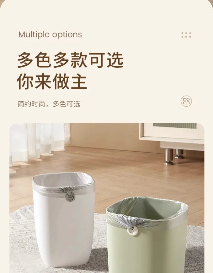 AOBT Latas de basura de gran capacidad para el hogar, cocina, sala de estar, dormitorio, inodoro, dormitorio, oficina - Cestas de papel