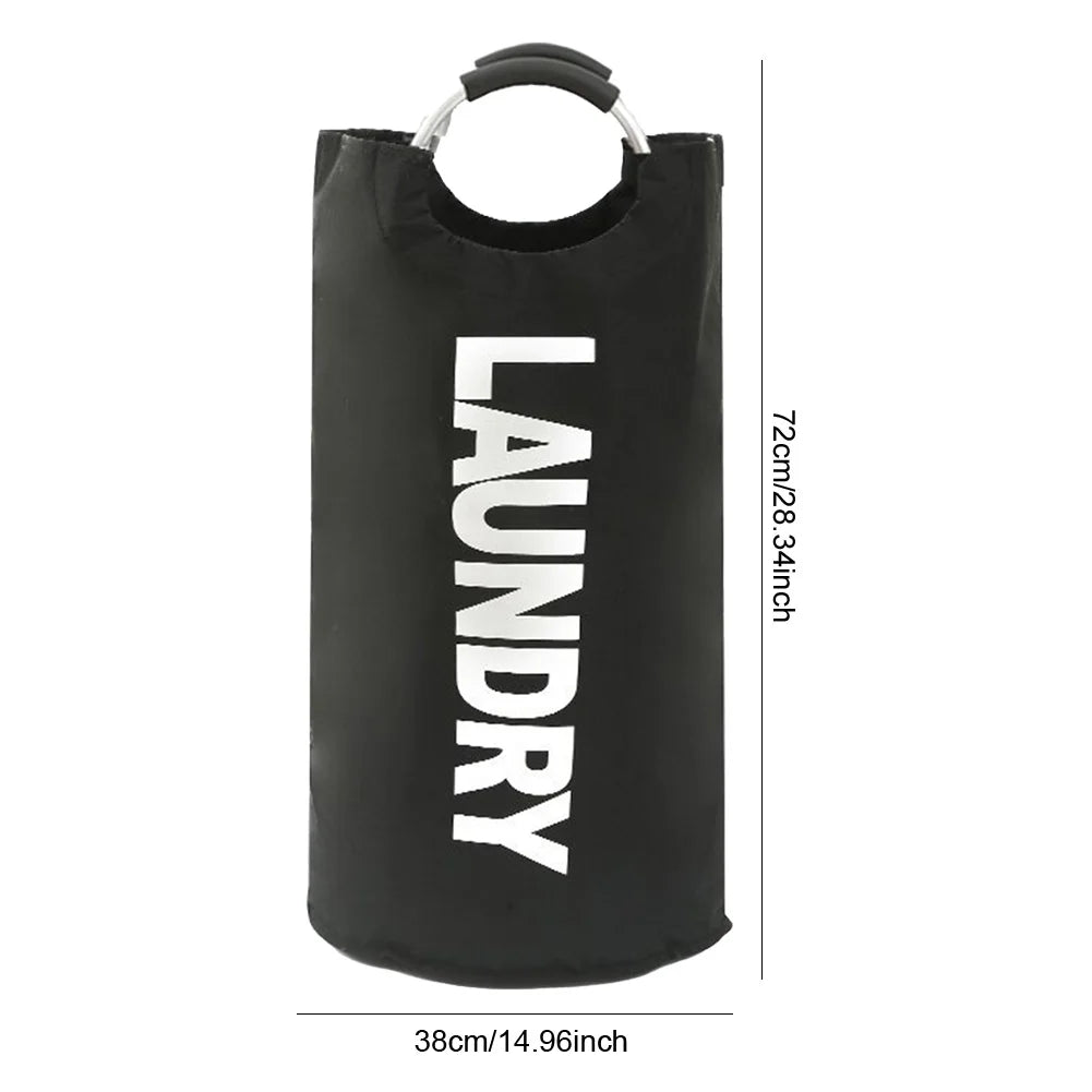 Bolsa de lavandería impermeable de 82L, cesta de lavandería plegable de gran capacidad, cesta de almacenamiento de ropa con asa para lavandería y dormitorio