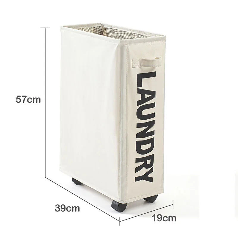 Cesta para la colada con ruedas, cesta de almacenamiento para esterilla de Yoga de gran capacidad, bolsa de almacenamiento de ropa sucia impermeable plegable multifuncional