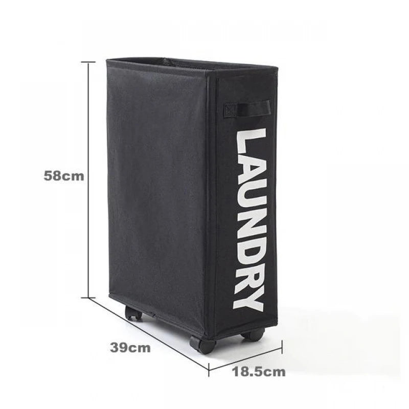 Cesta para la colada con ruedas, cesta de almacenamiento para esterilla de Yoga de gran capacidad, bolsa de almacenamiento de ropa sucia impermeable plegable multifuncional