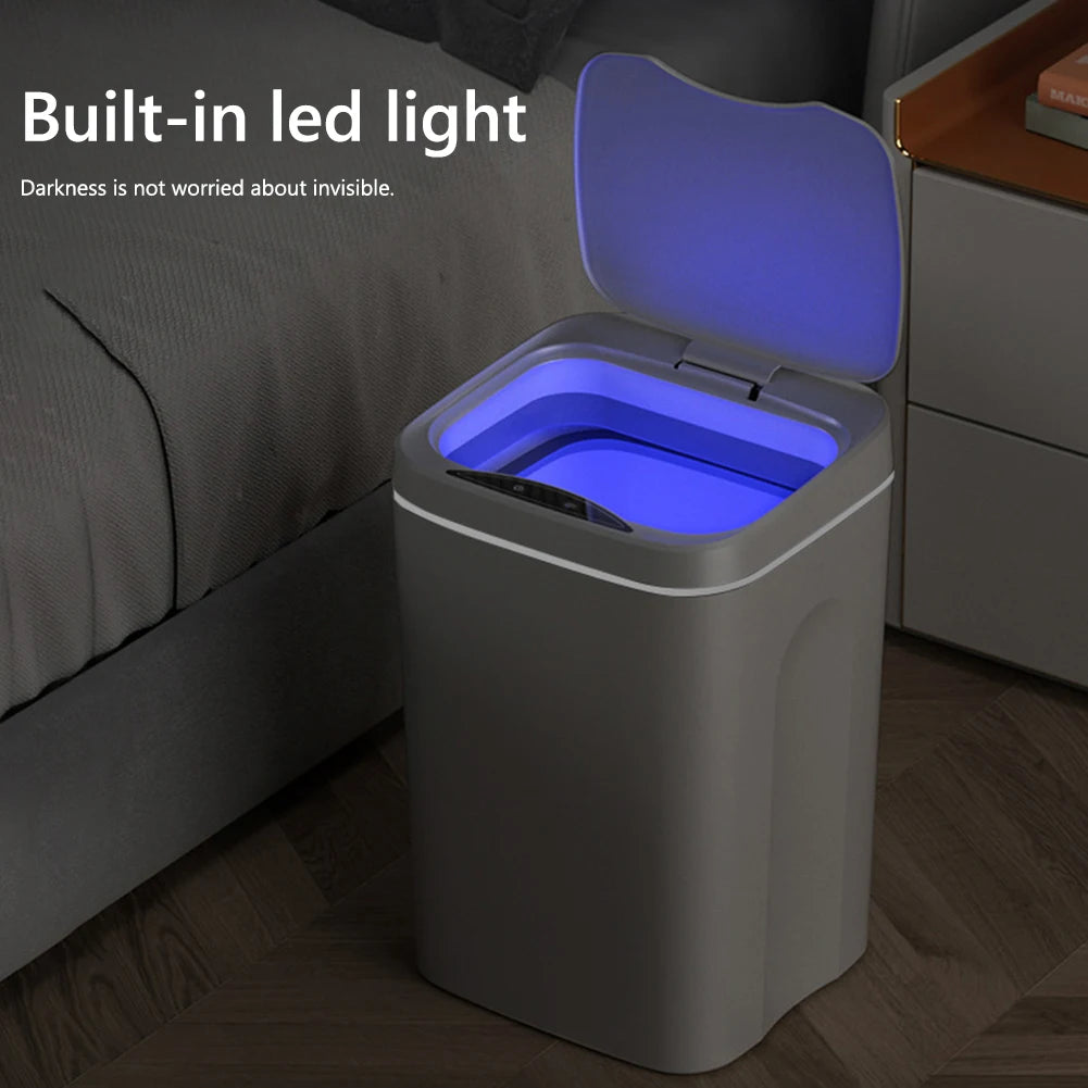 Cubo de basura inteligente de 20L para baño, cubo de basura con Sensor automático, cubo de basura eléctrico, papelera impermeable para cocina, basura de reciclaje