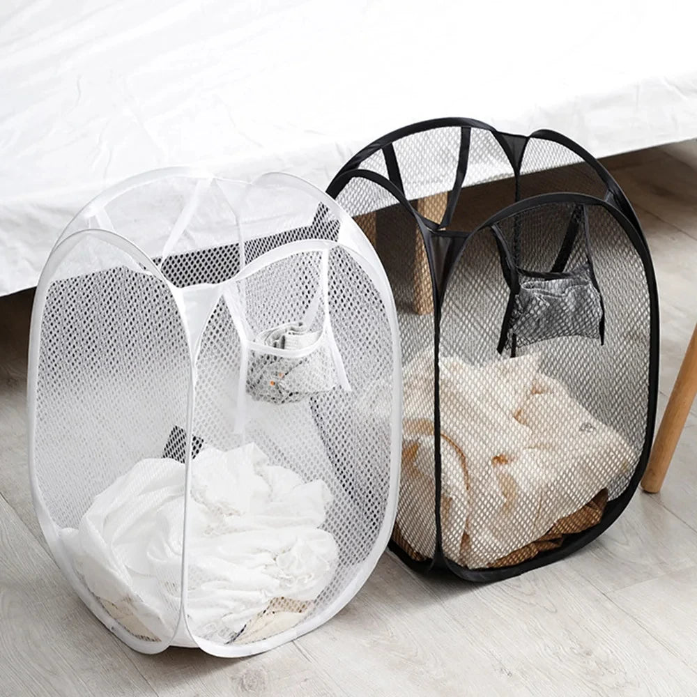 Cesta para ropa sucia Esqueleto Ventilado Plegable Fácil Almacenamiento Cesta para ropa portátil de gran capacidad