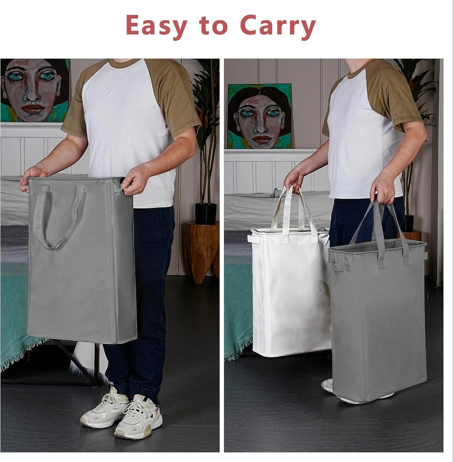 Cesta de almacenamiento de tela, cesta para ropa sucia, cesta para ropa sucia plegable para uso doméstico, baño con placa inferior, cesta para la colada
