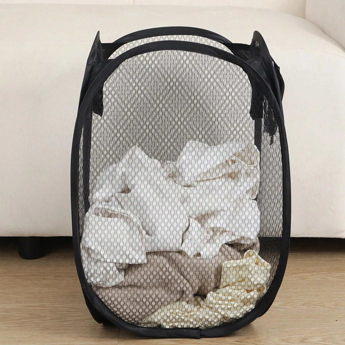 Cesta de clasificación de ropa sucia plegable, marco de lavado, bolsa de almacenamiento, cubo, organizador de lavandería, 1 unidad