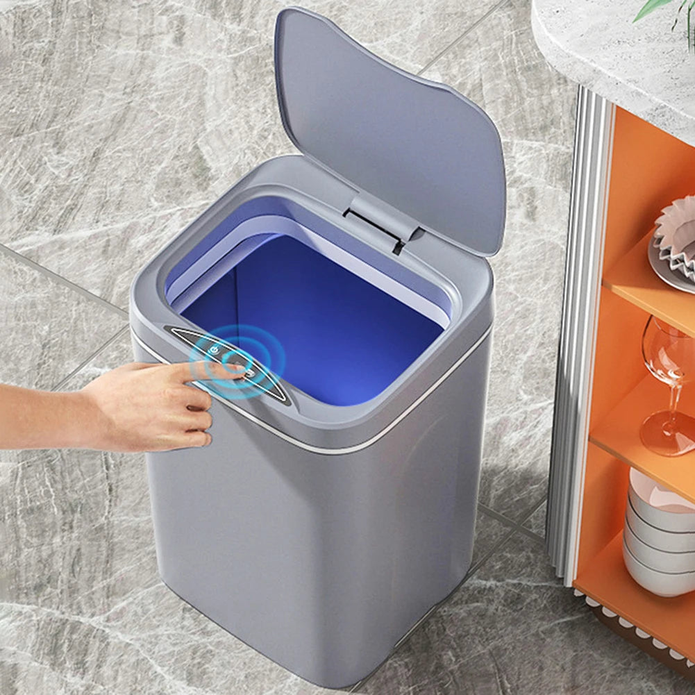 Cubo de basura inteligente de 20L para baño, cubo de basura con Sensor automático, cubo de basura eléctrico, papelera impermeable para cocina, basura de reciclaje