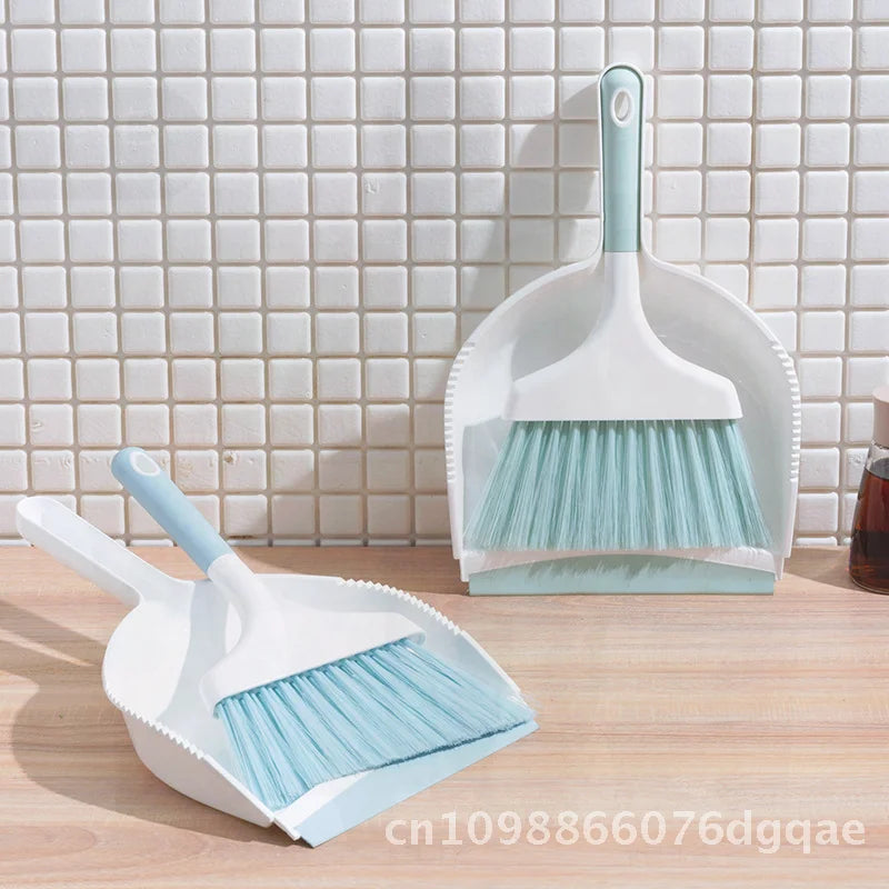 Mini escoba de escritorio y recogedor, herramientas de limpieza para el hogar y la Oficina, plástico de tamaño pequeño, azul cielo, gris, turquesa, opciones disponibles