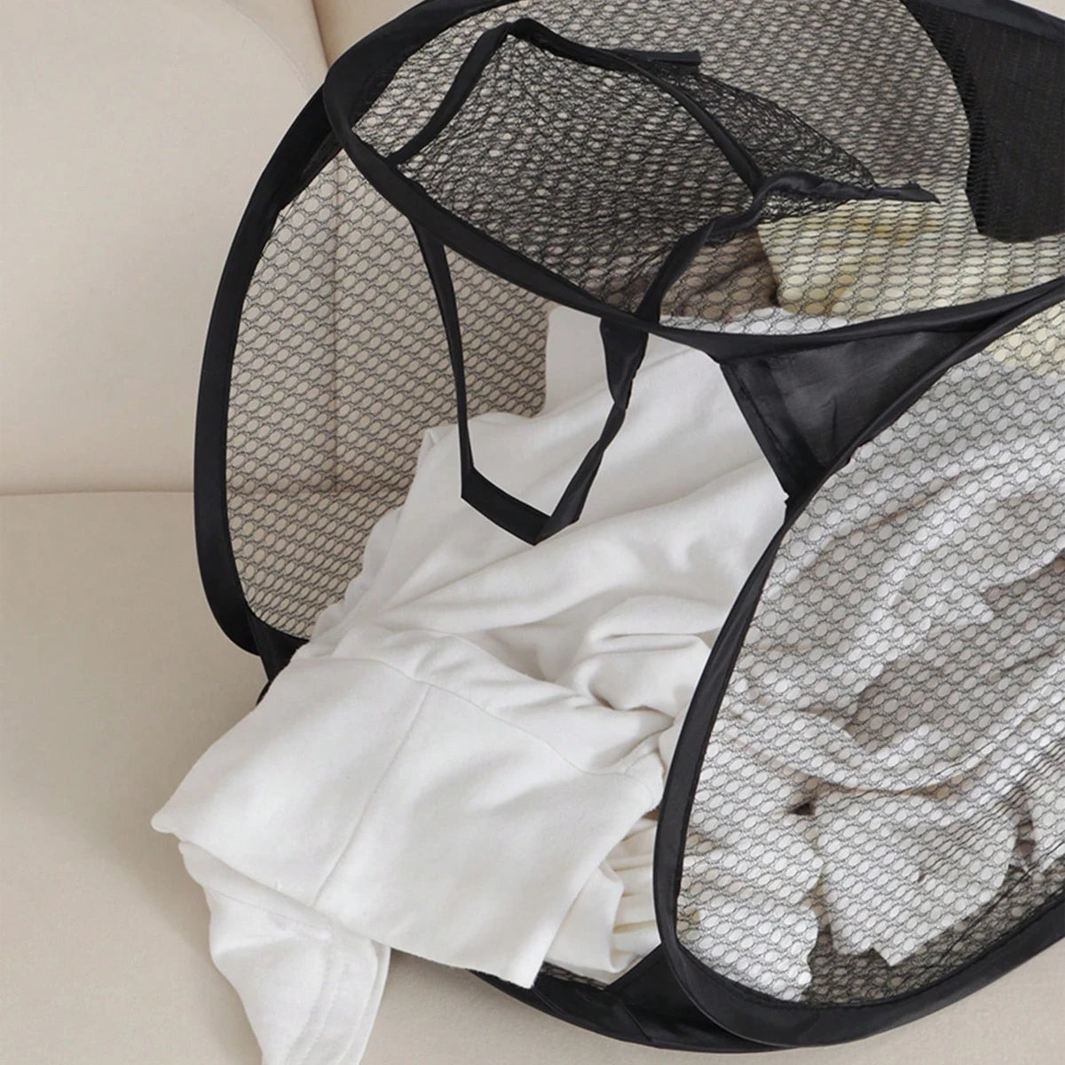 Cesta de clasificación de ropa sucia plegable, marco de lavado, bolsa de almacenamiento, cubo, organizador de lavandería, 1 unidad