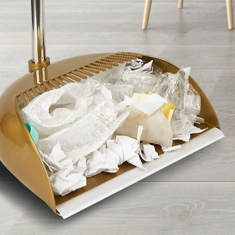 Juego de escoba y recogedor, herramienta de limpieza de suelo para el hogar, escoba mágica de plástico para barrer el cabello, cocina, sala de estar, limpieza de oficina