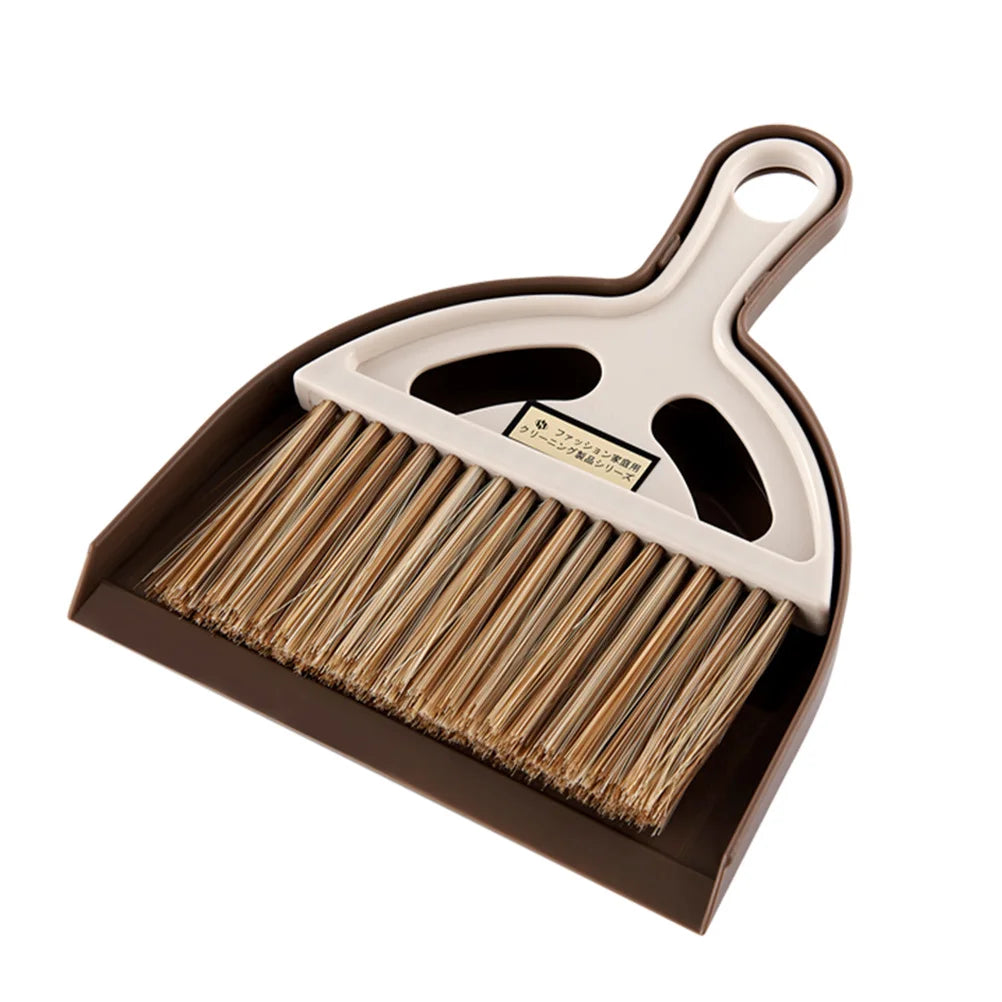 Mini Kit de recogedor de escoba, cepillo de limpieza compacto de plástico blanco para ventilación de aire de coche, tablero, escritorio, teclado de ordenador portátil, limpieza de polvo