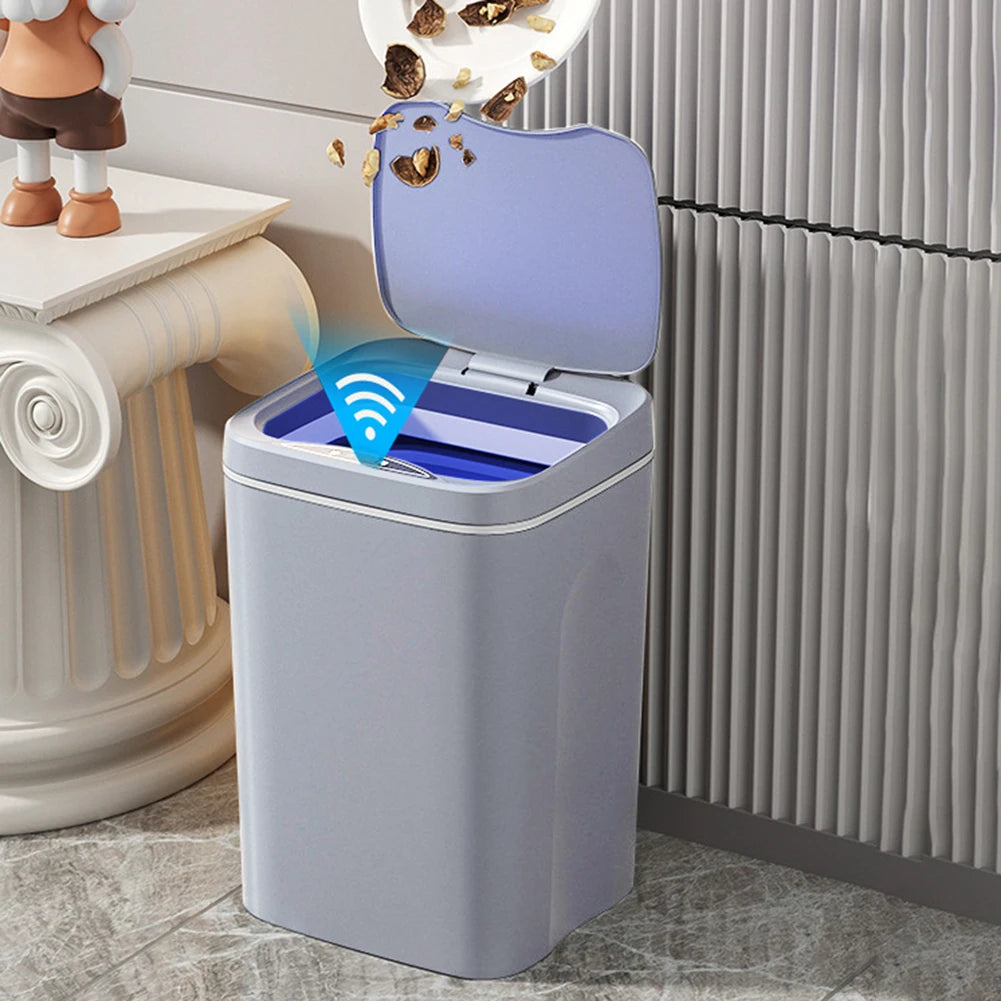 Cubo de basura inteligente de 20L para baño, cubo de basura con Sensor automático, cubo de basura eléctrico, papelera impermeable para cocina, basura de reciclaje