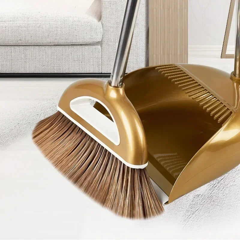 Juego de escoba mágica y recogedor de plástico, herramientas de limpieza, limpiaparabrisas para suelos, accesorios para el hogar, cepillo para polvo de barrido multifunción