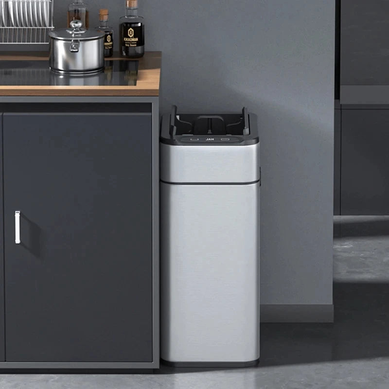 Cubo de basura inteligente para cocina, cubo con Sensor inteligente automático, cubo de basura, papelera para residuos de alimentos, 15/20/30/40/50/60L