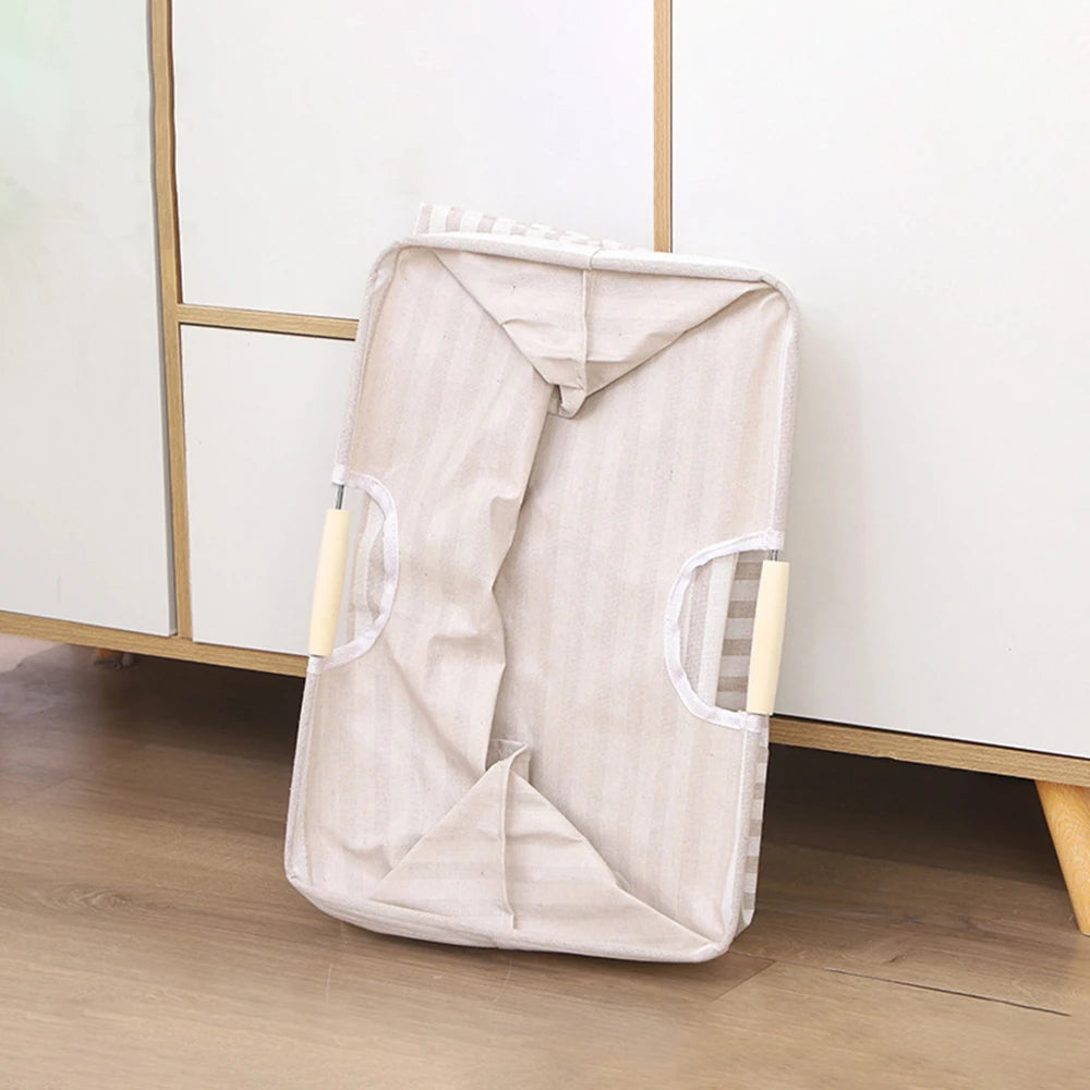 1 cesta de almacenamiento de baño impermeable de tela portátil y plegable para ropa sucia