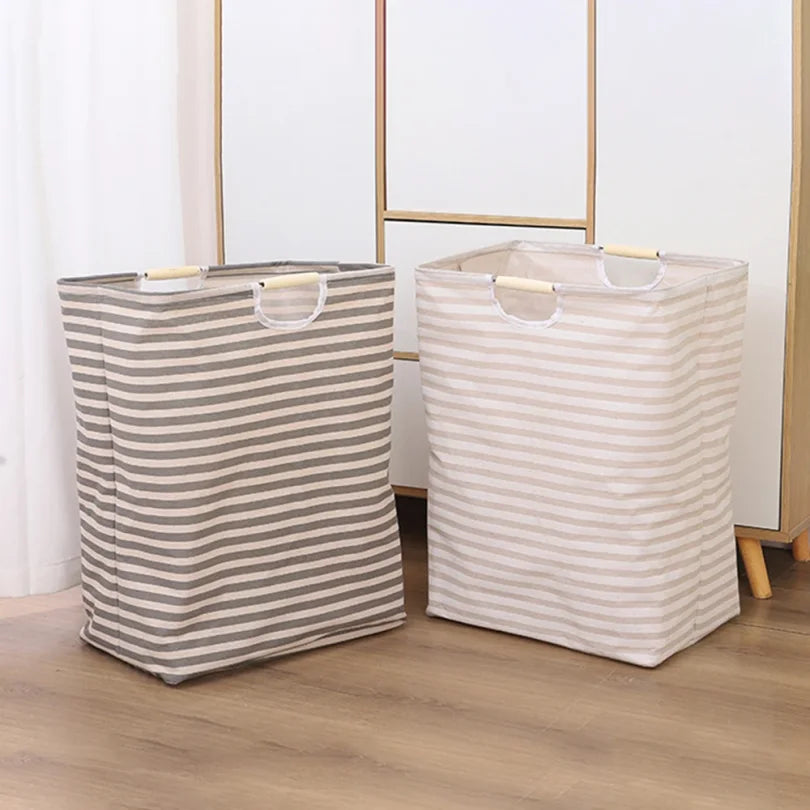 Bolsa plegable portátil de tela, cesta de almacenamiento impermeable para baño, para ropa sucia, venta al por mayor, 1 ud.