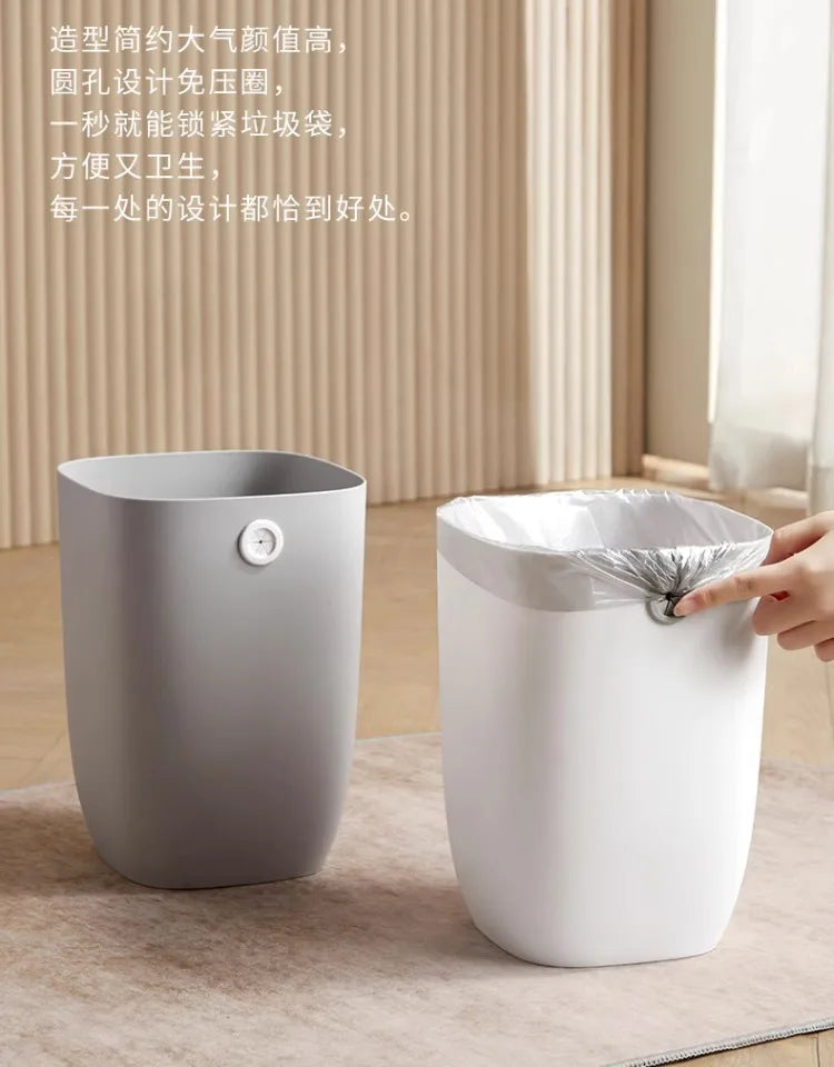 AOBT Latas de basura de gran capacidad para el hogar, cocina, sala de estar, dormitorio, inodoro, dormitorio, oficina - Cestas de papel