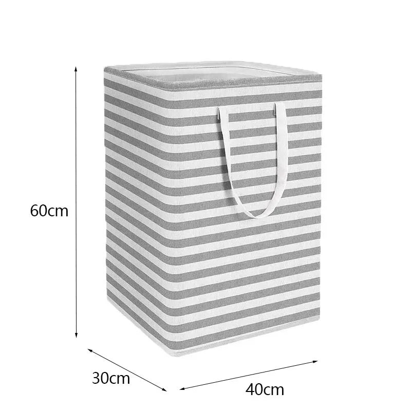 Cestas grandes para la colada de 75L con asas, cesto duradero para ropa sucia, cesta de almacenamiento para el hogar, dormitorio, hoteles, lavandería 40*30*60cm