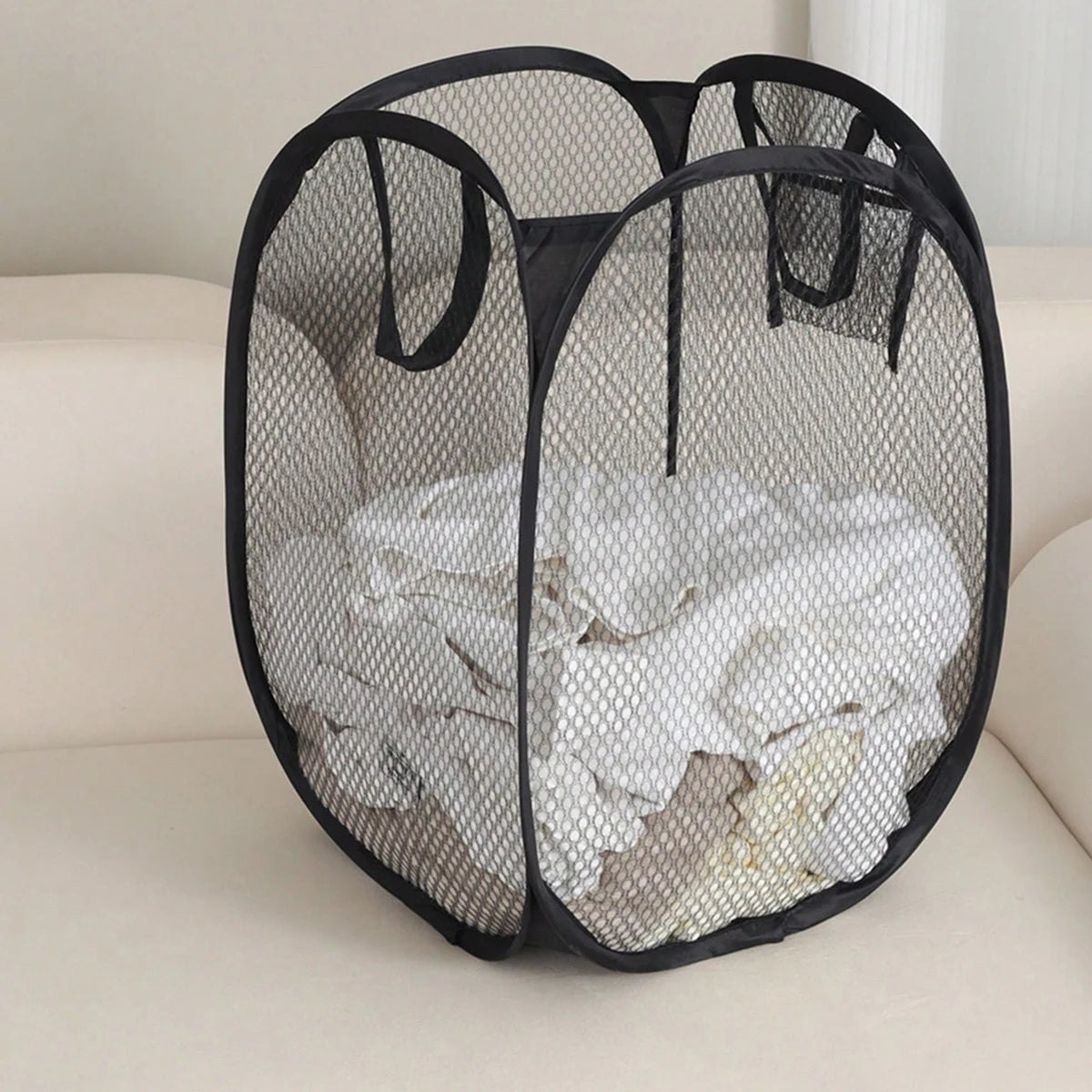 Cesta de clasificación de ropa sucia plegable, marco de lavado, bolsa de almacenamiento, cubo, organizador de lavandería, 1 unidad