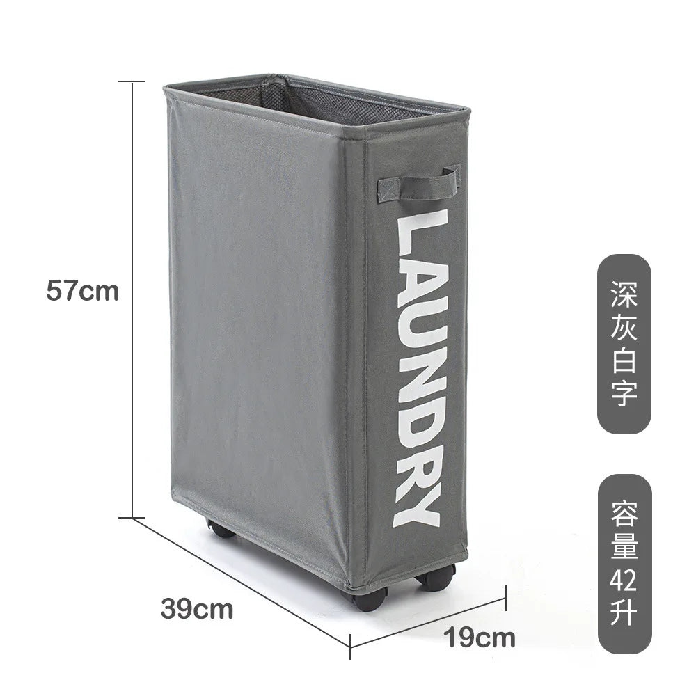 Cesta para la colada con ruedas, cesta de almacenamiento para esterilla de Yoga de gran capacidad, bolsa de almacenamiento de ropa sucia impermeable plegable multifuncional