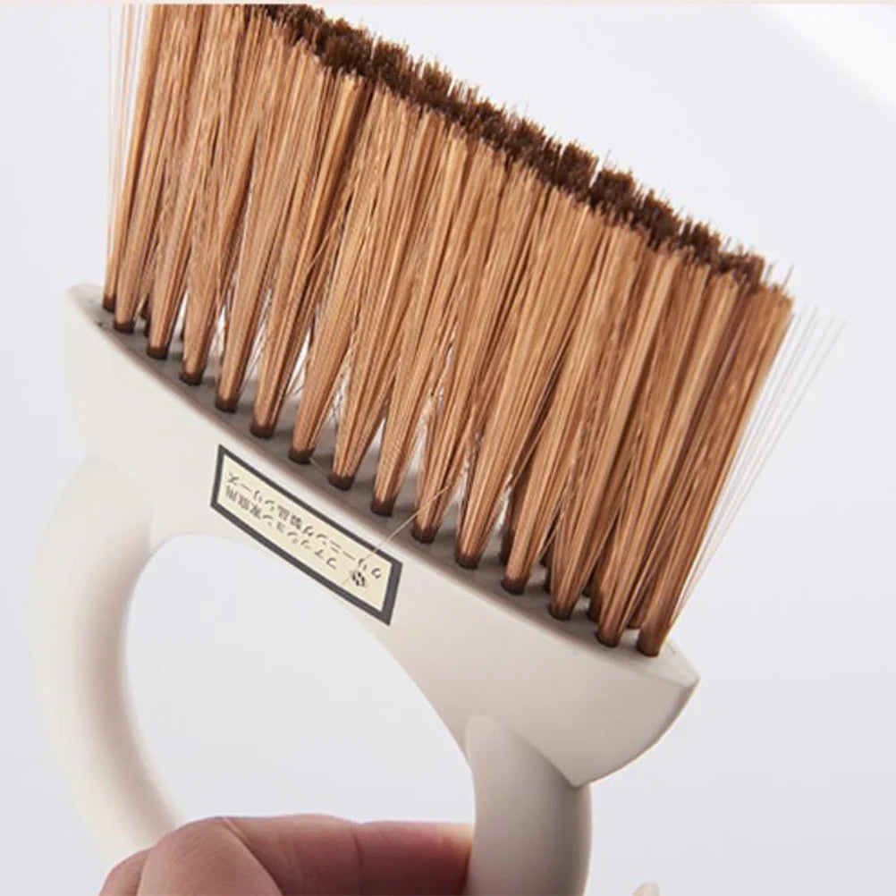 Mini Kit de recogedor de escoba, cepillo de limpieza compacto de plástico blanco para ventilación de aire de coche, tablero, escritorio, teclado de ordenador portátil, limpieza de polvo