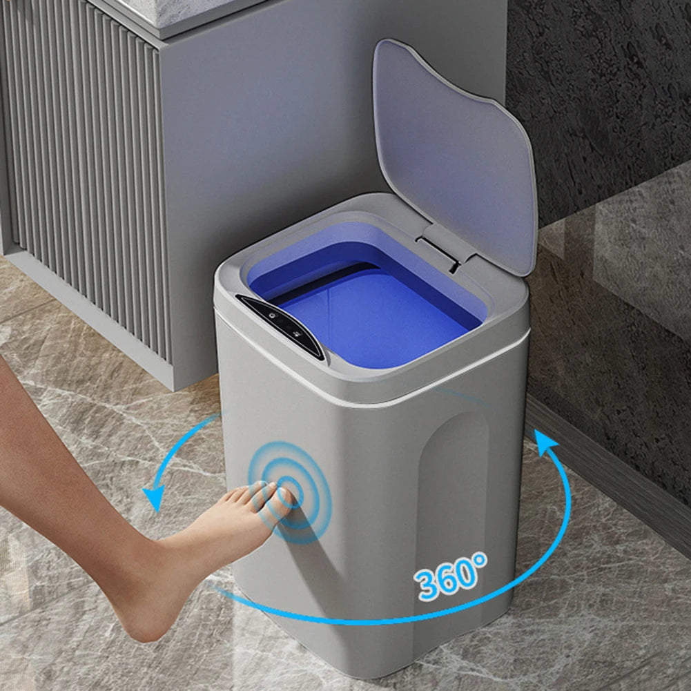Cubo de basura inteligente de 20L para baño, cubo de basura con Sensor automático, cubo de basura eléctrico, papelera impermeable para cocina, basura de reciclaje