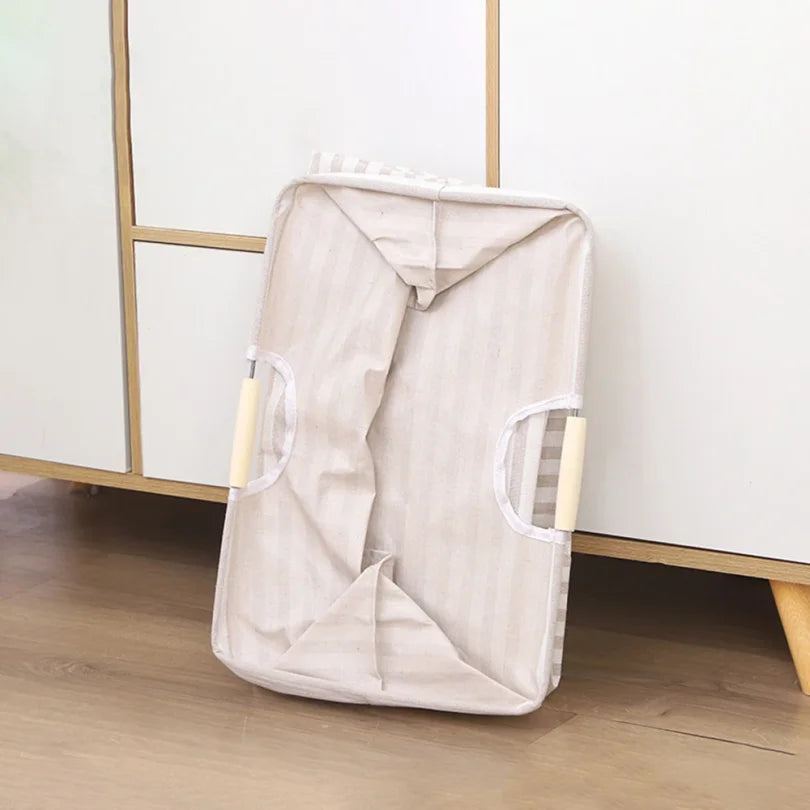 Bolsa plegable portátil de tela, cesta de almacenamiento impermeable para baño, para ropa sucia, venta al por mayor, 1 ud.