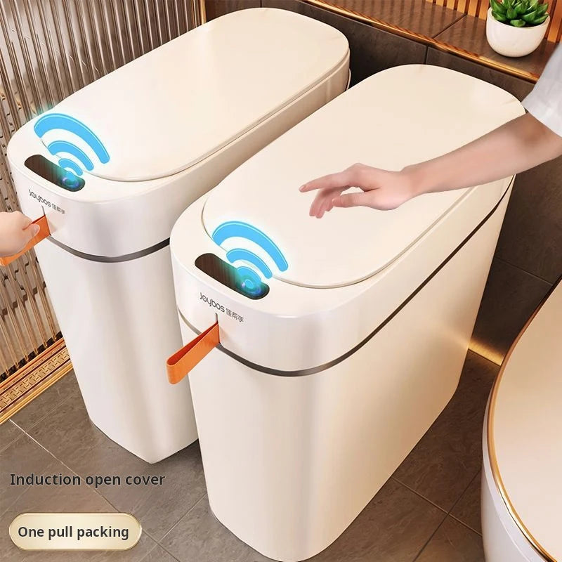 JOYBOS cubo de basura con Sensor inteligente con bolsa de adsorción automática, cubo de basura recargable para el hogar, inodoro, sala de estar y hogar
