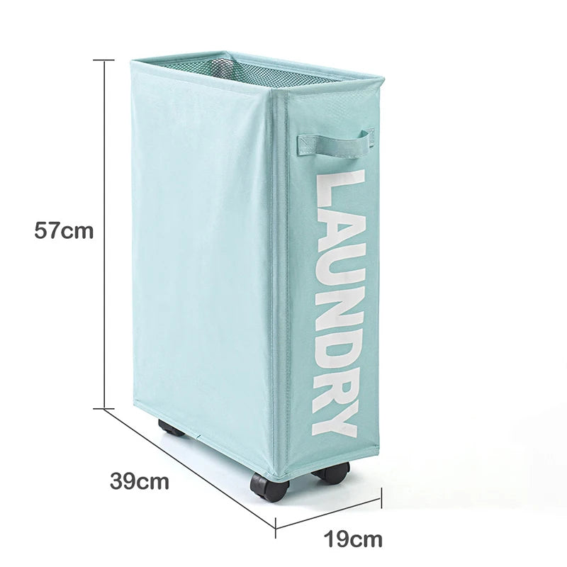 Cesta para la colada con ruedas, cesta de almacenamiento para esterilla de Yoga de gran capacidad, bolsa de almacenamiento de ropa sucia impermeable plegable multifuncional