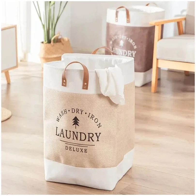 Cesta para la colada de gran capacidad, cesta para ropa sucia, cesta de tela para la colada, cesta de almacenamiento plegable, caja de almacenamiento para el hogar, 1 ud.