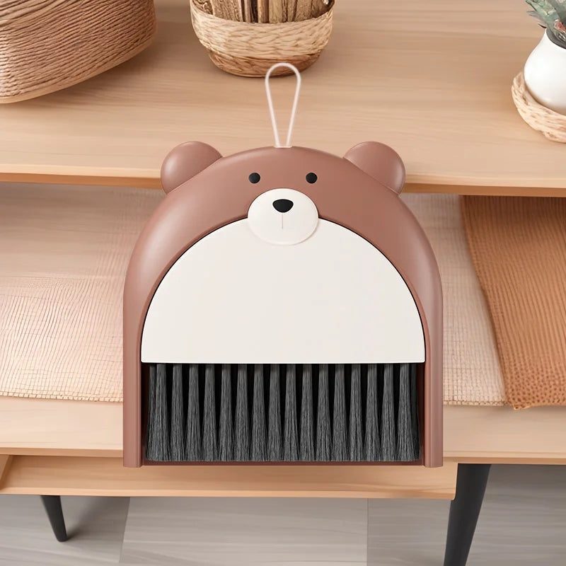 Juego de escoba y recogedor pequeño para el hogar, pala de basura de plástico portátil para escritorio, Mini escoba plegable, 1-5 uds.