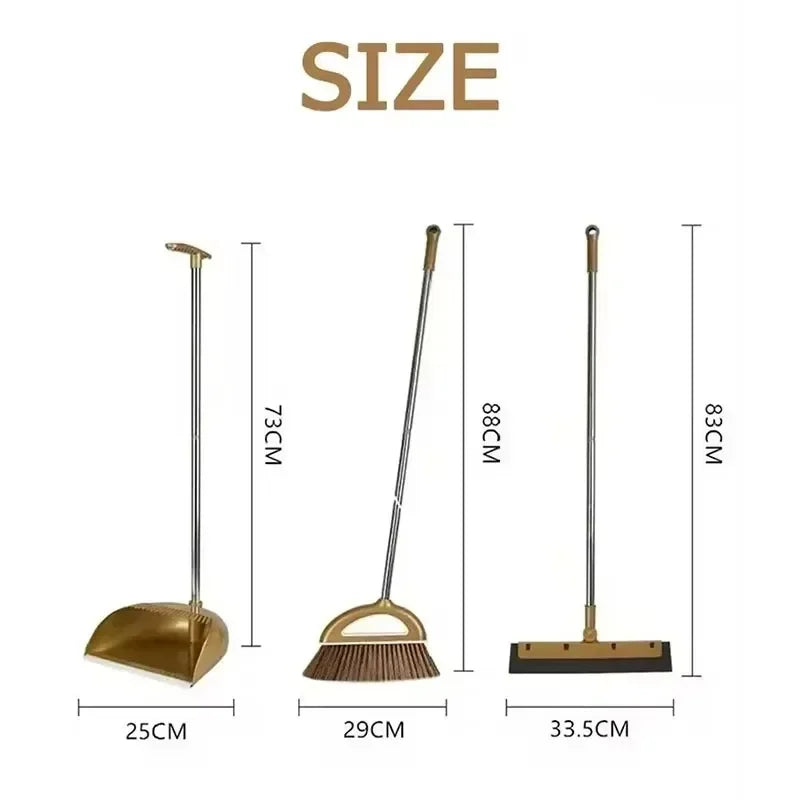 Juego de escoba y recogedor de plástico, combinación extraíble, Kit de limpiador de suelo para el hogar, barredora, limpiaparabrisas, Herramientas de limpieza, Accesorios para el hogar