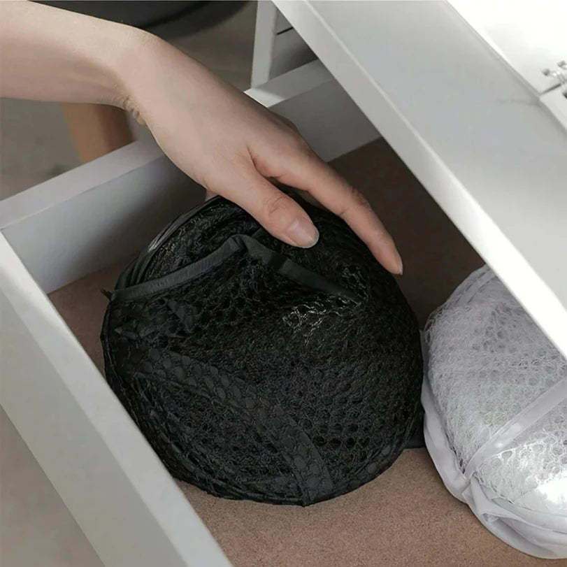 Cesta de lavandería de malla emergente plegable, cesto de ropa portátil para fácil lavado y almacenar ropa sucia, calcetines, juguetes, artículos diversos