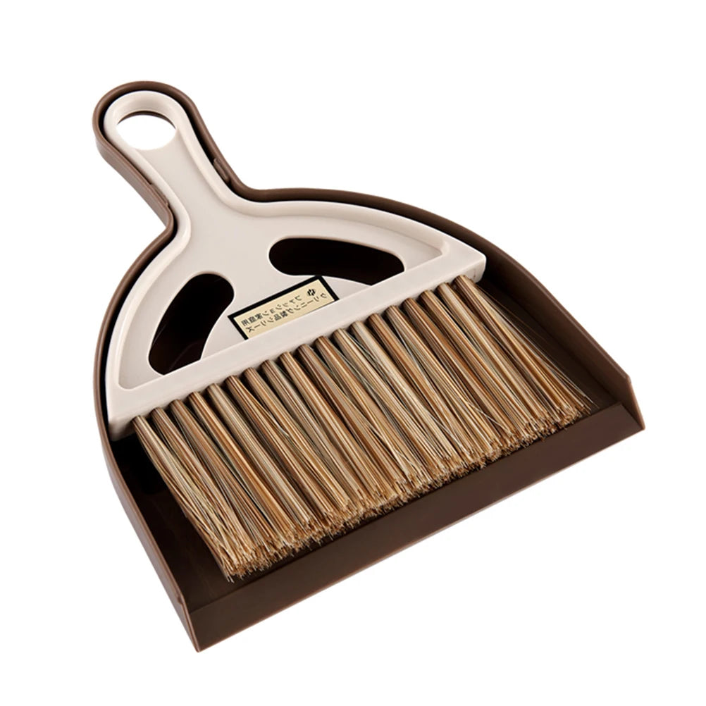 Mini Kit de recogedor de escoba, cepillo de limpieza compacto de plástico blanco para ventilación de aire de coche, tablero, escritorio, teclado de ordenador portátil, limpieza de polvo