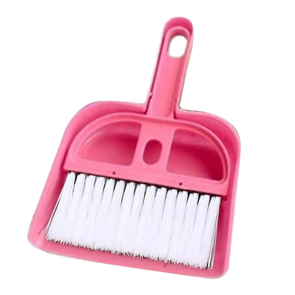 Mini escoba y recogedor con pala de basura para limpieza de escritorio, cepillo de mano portátil de plástico, barredora, limpiador de teclado