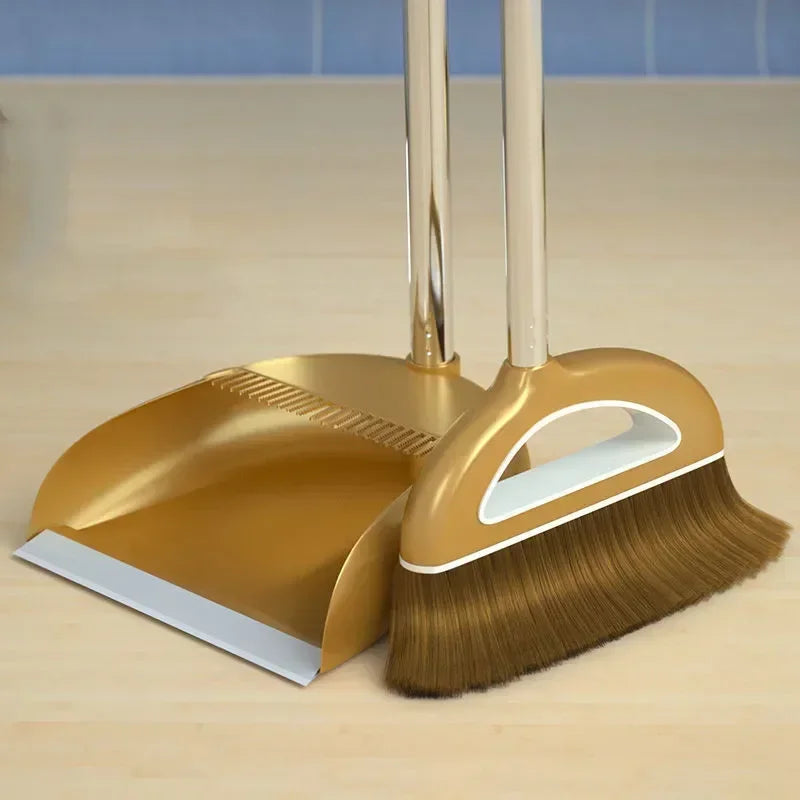 Juego de escoba mágica y recogedor de plástico, herramientas de limpieza, limpiaparabrisas para suelos, accesorios para el hogar, cepillo para polvo de barrido multifunción