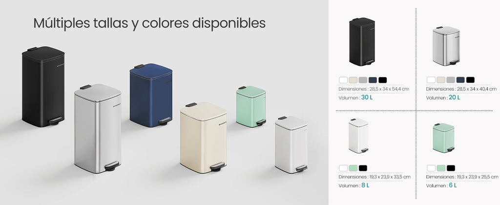 SONGMICS-papelera de cocina de 8 galones con Pedal de acero, cubo interior, cierre suave y se mantiene abierto, color plateado metálico, 30 L，Beige Arena/Negro Tinta