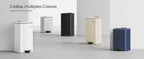SONGMICS-papelera de cocina de 8 galones con Pedal de acero, cubo interior, cierre suave y se mantiene abierto, color plateado metálico, 30 L，Beige Arena/Negro Tinta