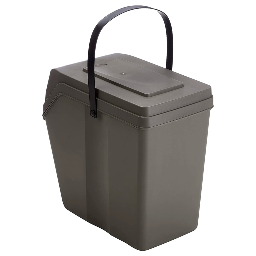 Juego de 4 cubos de reciclaje 100L PROSPERPLAST Sortibox de plastico en color gris