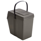 Juego de 4 cubos de reciclaje 100L PROSPERPLAST Sortibox de plastico en color gris