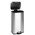 T-lovendo - Cubo de Basura para Cocina 30L | Pedal de Acero Inoxidable | Cierre Suave | Cubo Interior