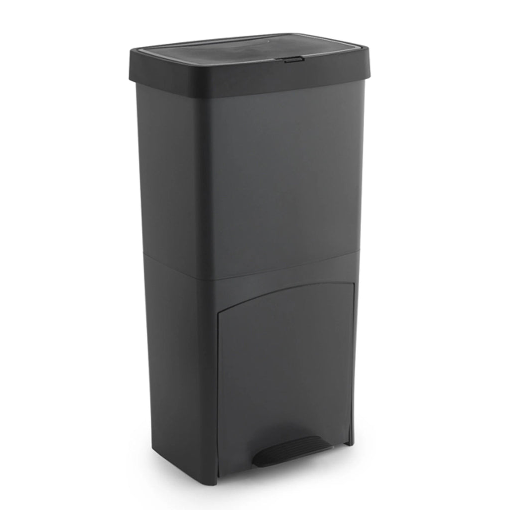 Cubo de Basura de Reciclaje Wellhome 70L Plástico 2 Aperturas