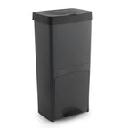 Cubo de Basura de Reciclaje Wellhome 70L Plástico 2 Aperturas
