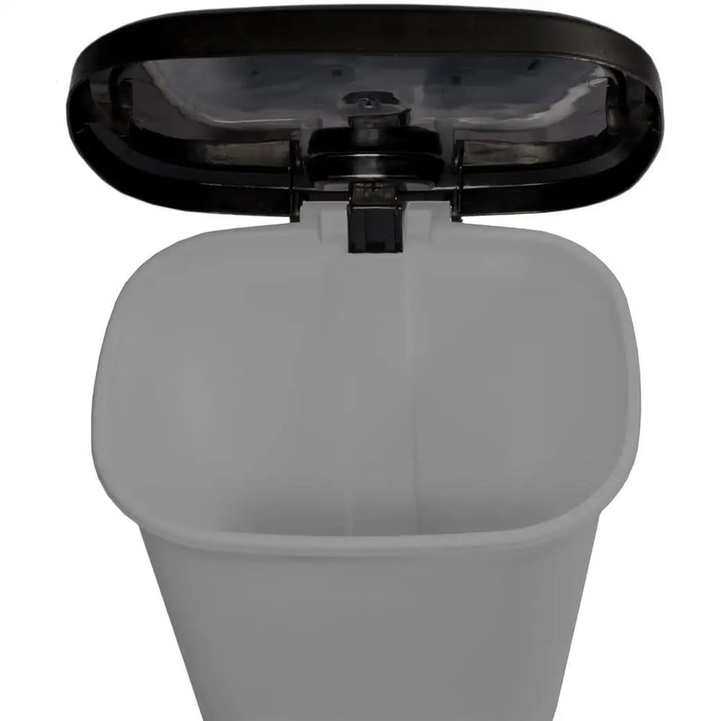 C.A - Cubo de Basura de Plástico con Apertura a Pedal - Libre de BPA - 50 Litros - 63.5cm x 41cm x 36cm