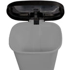 C.A - Cubo de Basura de Plástico con Apertura a Pedal - Libre de BPA - 50 Litros - 63.5cm x 41cm x 36cm