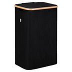 Cesto de Ropa Sucia de Bambú con Tapa y Asas: 72L o 100 L, 2 Clasificaciones, Plegable, Bolsa Interior Lavable a Máquina - Solución Elegante y Práctica para la Lavandería en tu Dormitorio ,Cubo Ropa Sucia. (CUBO002 1999